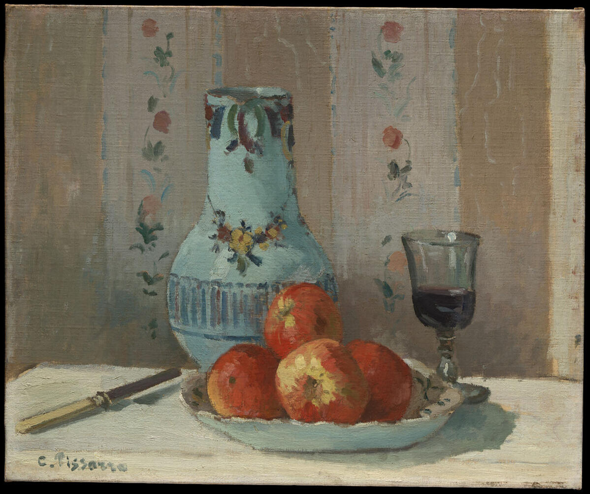 A Pissarro still life to beautiful my online space.